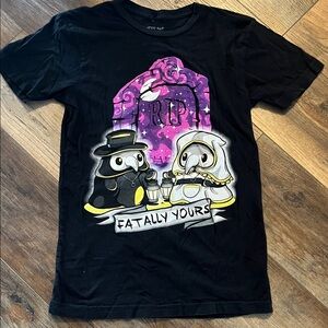 S Gothic Attic Salt plague doctor Halloween Black Short Sleeve graphic Tee shirt